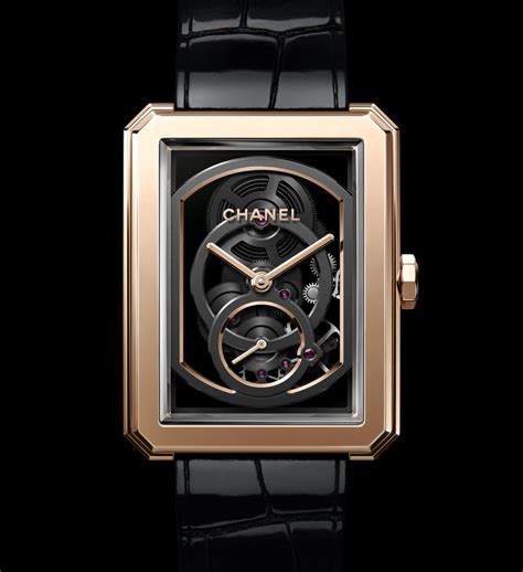 who makes chanel watch quartz movement|chanel skeleton watch.